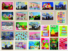 Load image into Gallery viewer, SNACK* Holiday & Assorted Greeting Cards with Envelopes, 5 x 7 In.