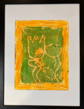 Load image into Gallery viewer, SNACK* Art Collagraph on Colored Paper 8.5"x11"
