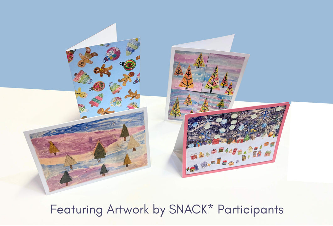 SNACK* Holiday & Assorted Greeting Cards with Envelopes, 5 x 7 In.